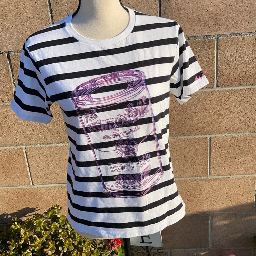 SPRZNY Andy Warhol Campbells Soup Shirt Sz S